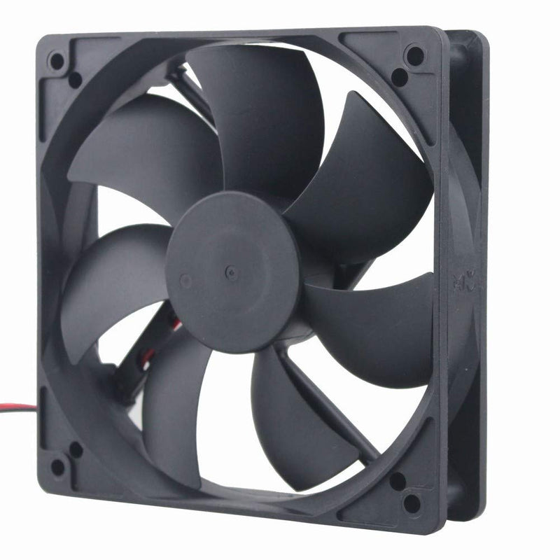  [AUSTRALIA] - GDSTIME Dual Ball Bearings 120mm x 120mm x 25mm 5 inch 12v Brushless DC Cooling Exhaust Fan