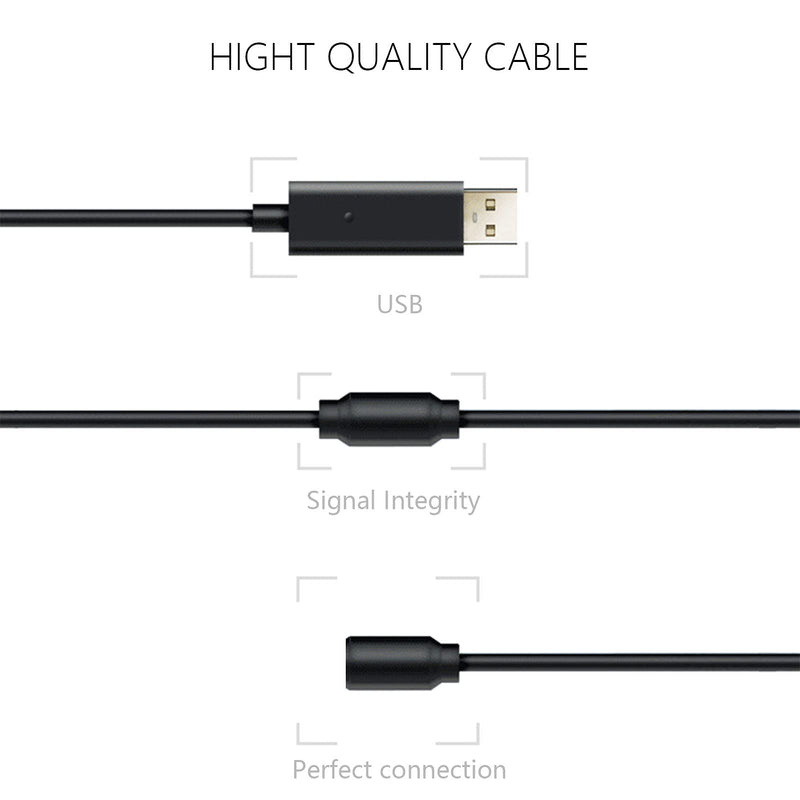  [AUSTRALIA] - 2 Pack Replacement Dongle USB Breakaway Cable for Xbox 360 Wired Controllers, Extension Adapter Cable for Xbox 360 - Grey 2 2 Pack Grey