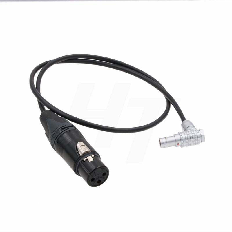  [AUSTRALIA] - HangTon Mic Audio Cable XLR 3 Pin to Right Angle 6 Pin for ARRI Alexa Mini LF Camera R-XLR