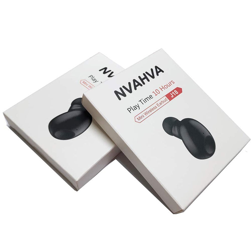  [AUSTRALIA] - NVAHVA Bluetooth Earbud 10 Hrs Playtime, Single Wireless Earphone, Mini Bluetooth Headset Hands-Free Car Headphone, Cell Phone Bluetooth Earpiece for iOS Android Smart Phones PC TV Audiobook