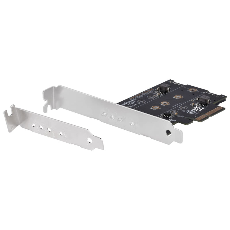 [AUSTRALIA] - SilverStone Technology ECM27 Triple Slot (1 x NVMe & 2 x SATA) M.2 SSD to PCIe x4 Adapter Card, SST-ECM27