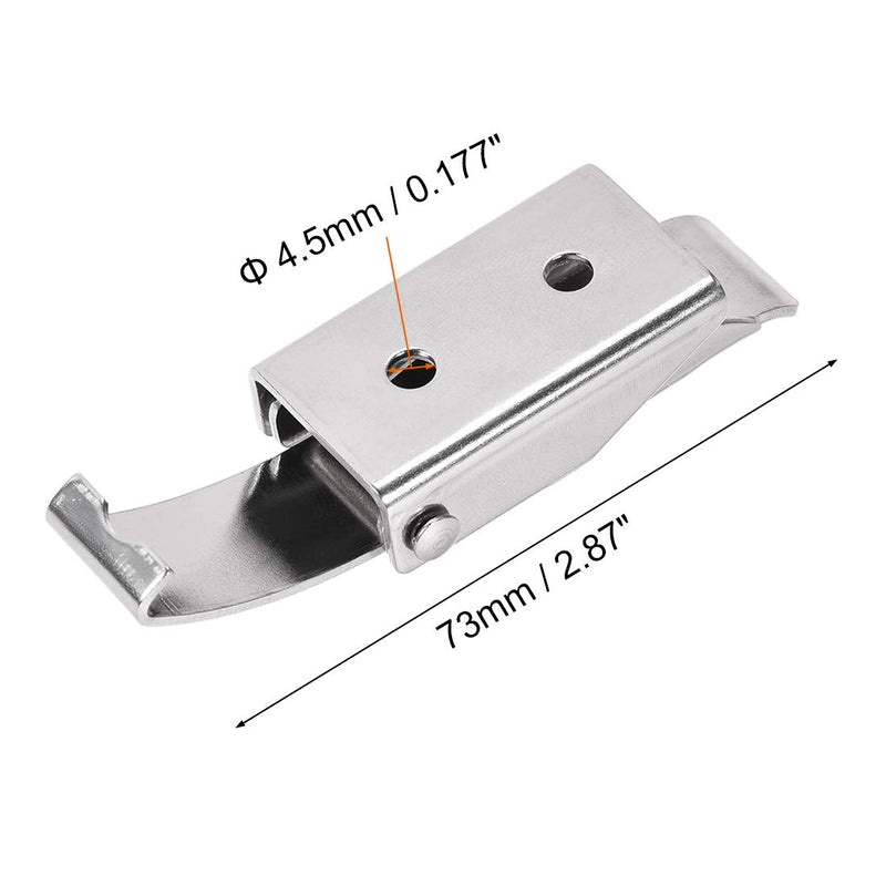 uxcell 2.87-inch SUS304 Stainless Steel Draw Toggle Latch with Spring-Steel Hook - LeoForward Australia