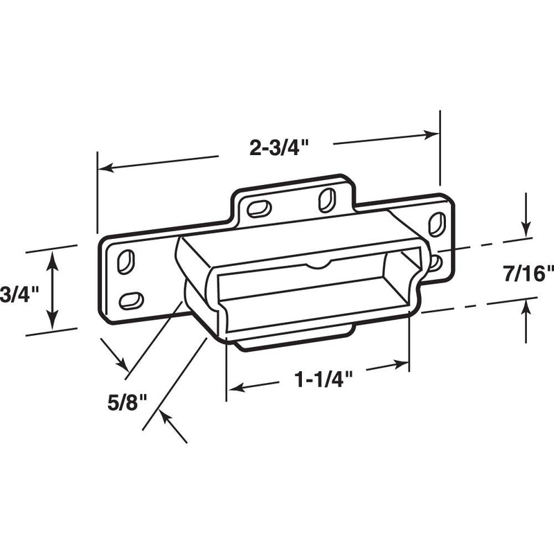 Prime-Line MP7133-KT Drawer Track Back Plate, Pack of 5 - LeoForward Australia