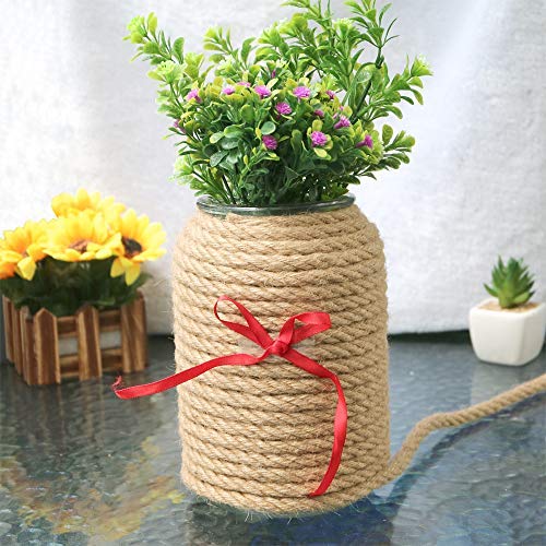  [AUSTRALIA] - 10mm Jute Rope,32 Feet Natural Strong Jute Twine String,4 Ply Thick Hemp Rope Craft Twine for DIY & Arts Crafts,Packing,Garden Bundling 10mm