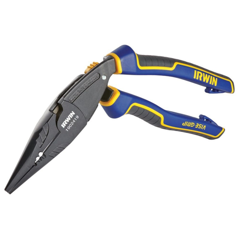  [AUSTRALIA] - IRWIN VISE-GRIP Pliers, Long Nose, 8-Inch (1902) 8" Ergomulti Long Nose Pliers