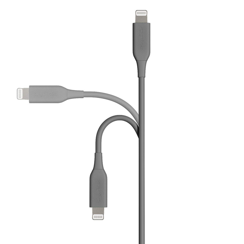 Amazon Basics ABS USB-A to Lightning Cable Cord, MFi Certified Charger for Apple iPhone, iPad, Gray, 6-Ft 6 Foot - LeoForward Australia