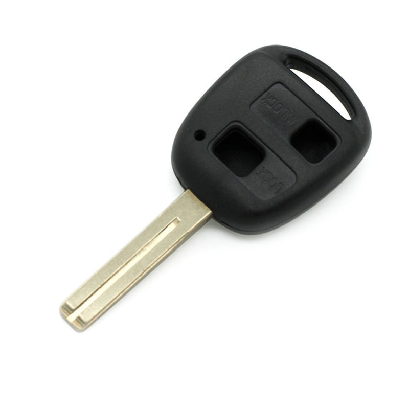 SEGADEN Replacement Key Shell Compatible with TOYOTA LEXUS 2 Button Keyless Entry Remote Key Case Fob Length 39mm Uncut Blade TOY48 PG414LA 2 Button Blade Type 3 - LeoForward Australia