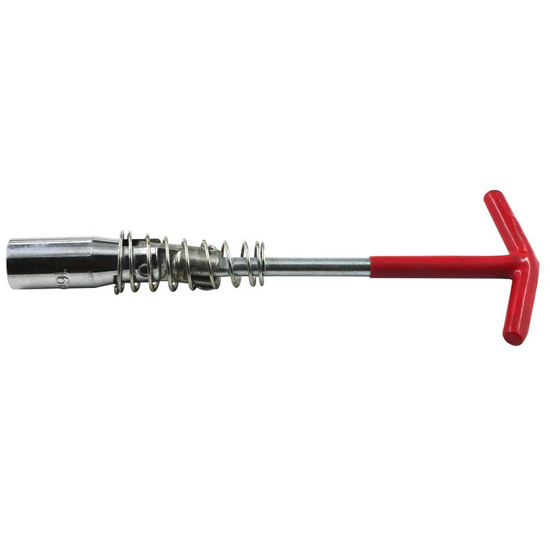  [AUSTRALIA] - AHL 16mm T-Handle Remover Installer Universal Joint Spark Plug Socket Wrench Hand Tool