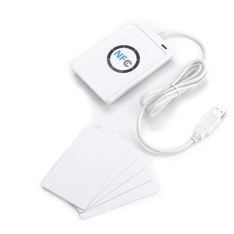  [AUSTRALIA] - NFC ACR122U RFID Contactless Smart IC Card Reader Writer, ACR122U ISO 14443A / b Free Software in White