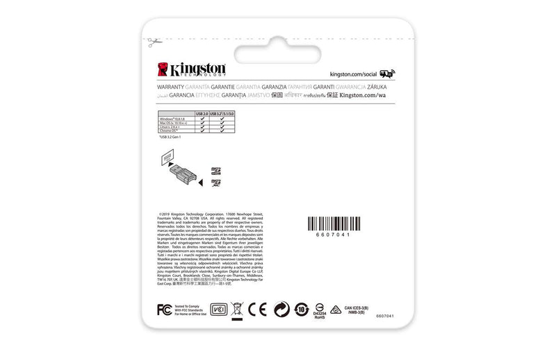 Kingston MobileLite Plus USB 3.2 microSDHC/SDXC UHS-II Card Reader (MLPM) - LeoForward Australia