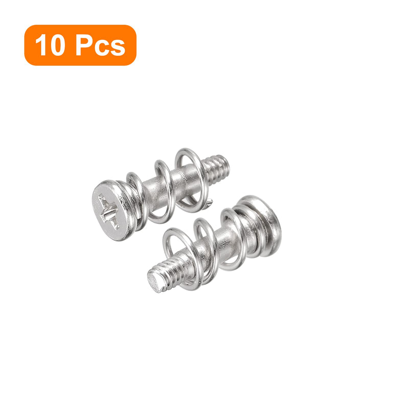  [AUSTRALIA] - uxcell Spring Screws, 10pcs M2x9.85mm 4.5mm Spring OD GPU Graphics Card Back Plate Heatsink Screws Computer Fan Fixed Screws M2x9.85x4.5mm 10