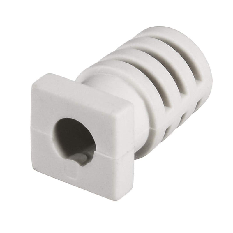  [AUSTRALIA] - uxcell 10Pcs 5mm Inner Dia PVC Square Strain Relief Cord Boot Protector Sleeve Power Tool Hose White