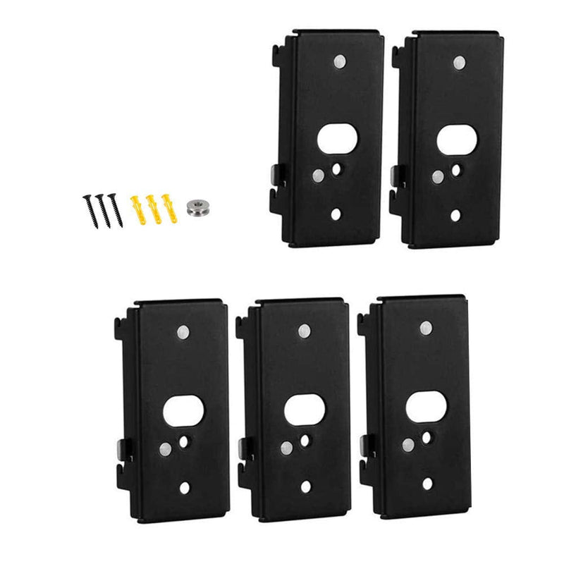  [AUSTRALIA] - Bedycoon 5 pcs Replacement Wall Mounting Bracket Compatible with Bose SlideConnect WB-50 - Black (UFS-20),Lifestyle 525 535 III,Lifestyle 600,soundtouch 300 soundtouch 520,CineMate 520 Wall Bracket