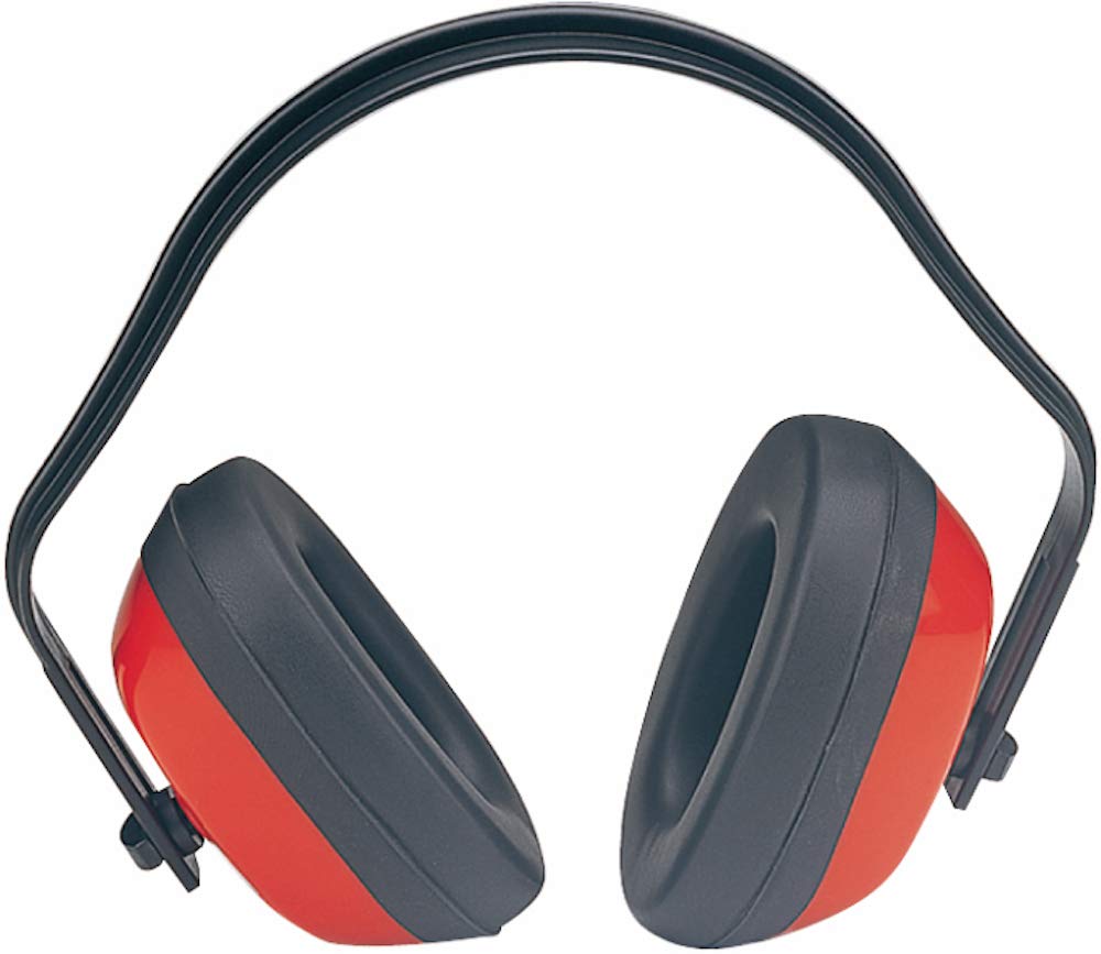  [AUSTRALIA] - BBS Safety Ear Muffs Red Noise Protection Adjustable