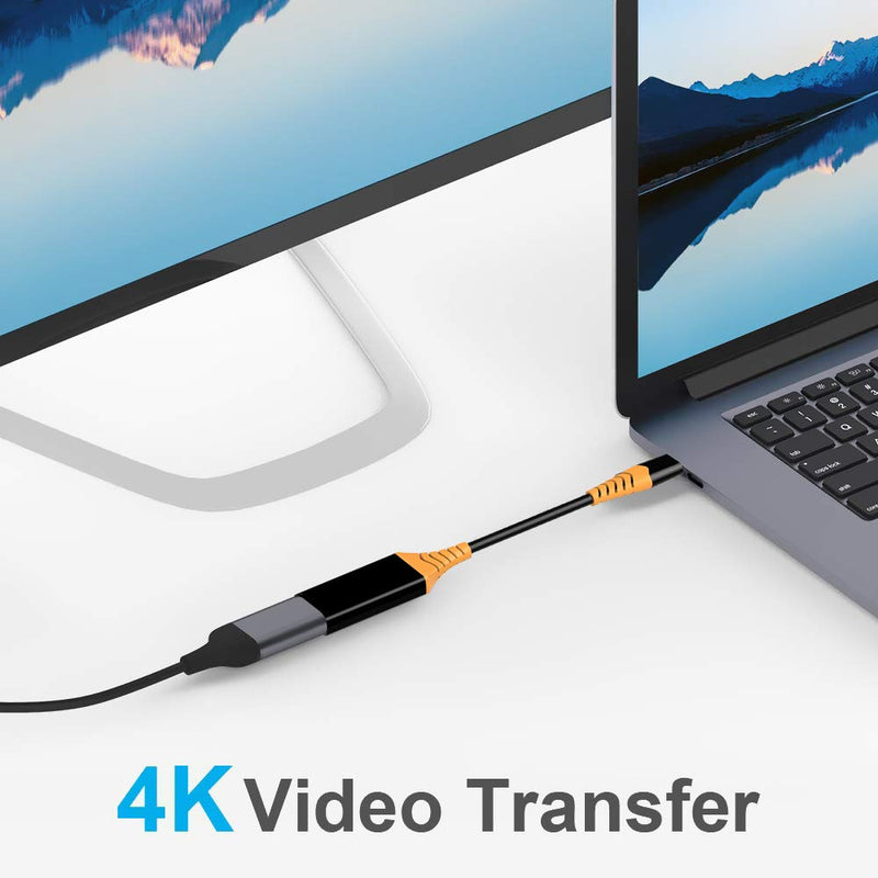  [AUSTRALIA] - BORSVAEN USB C to HDMI 4K Cable Adapter, Thunderbolt 3 Compatible  Compatible with MacBook Pro 2018 2017 Samsung Galaxy S9 S8 Surface Book 2, Dell XPS 13 15 Pixelbook More