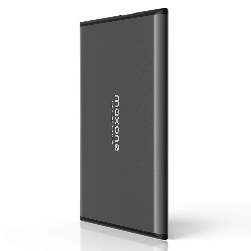  [AUSTRALIA] - Maxone 1TB Ultra Slim Portable External Hard Drive HDD USB 3.0 for PC, Mac, Laptop, PS4, Xbox one - Charcoal Grey
