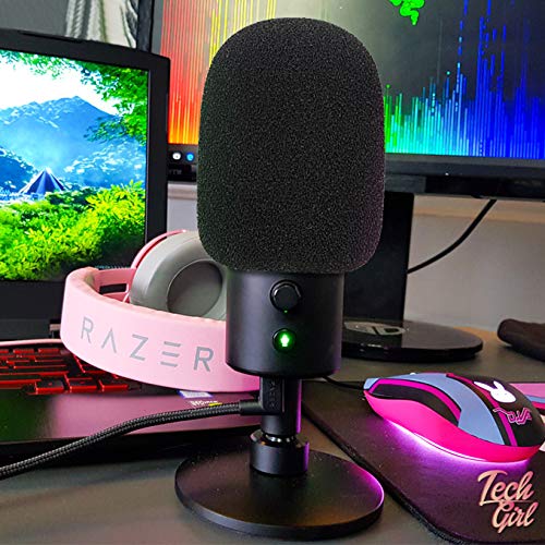  [AUSTRALIA] - Razer Seiren X Pop Filter - Mic Cover Foam Pop Filter Customized for Razer Seiren X Streaming Microphone