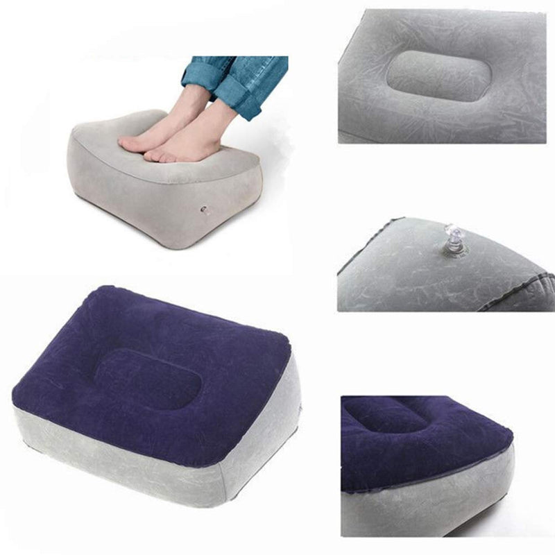  [AUSTRALIA] - BESPORTBLE Inflatable Feet Rest Pillow Cushion Leg Rest Support Pillow for Travel Office Car Camping Airplane Foot Massage Stool Relax Cushion