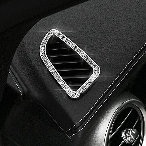 Oritech for Mercedes Benz Dashboard Air Conditioning Vent Outlet Trim Stickers Crystal Bling Decoration Cover for C Class GLC Class 2015 2016 2017 2018 2019 Side Dashboard Air Vent - LeoForward Australia