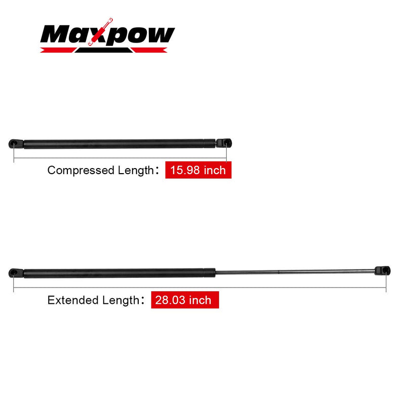 Maxpow Hood Struts Lift Support Compatible With A4 2003-2009, S4 2004-2008 6444 SG101019, Pack of 1 - LeoForward Australia