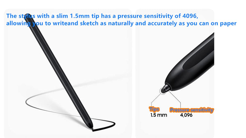  [AUSTRALIA] - Z Fold 4 S Pen Replacement for Samsung Galaxy Z Fold 4 5G Fold Edition Touch Stylus Pen /Black Black