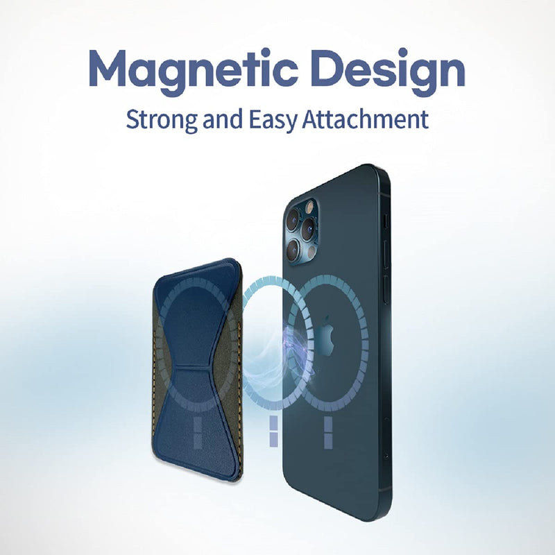 [AUSTRALIA] - [Healing Shield] Phone Magnet Leather Card Holder, Magnetic Wallet Case and Stand Compatible with iPhone 12 Series, Instantly Removable When Wireless Charging (6 Colors) (Black) Black