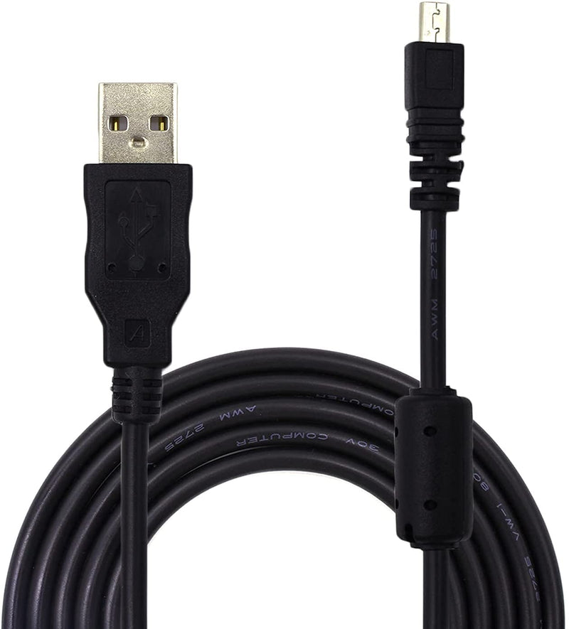  [AUSTRALIA] - Adhiper UC-E6 USB Data Cable Replacement Camera UC-E16 UC-E17 Transfer Cord Compatible with Nikon Digital Camera DSLR D750 D5300 D7200 D3200 Coolpix L340 L32 A10 P520 S6000 S9200 (1.5M/Black) 1.5M E6