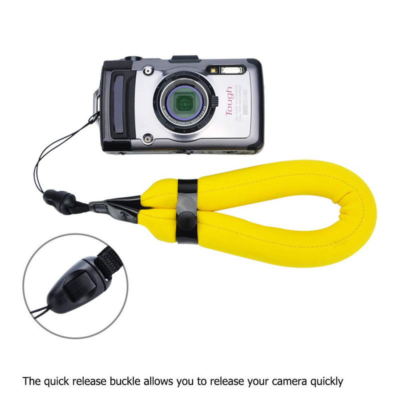  [AUSTRALIA] - 2 Pack Waterproof Camera Float Strap for Fuji Fujifilm XP140 XP130 XP120 XP90 XP80 GoPro Hero8 Hero7 Hero6 Olympus TG-6 TG-5 TG-4 TG-3 TG-870 Nikon W300 W150 W100 AW120 AW110 Canon D30 D20 & More Yellow & Orange