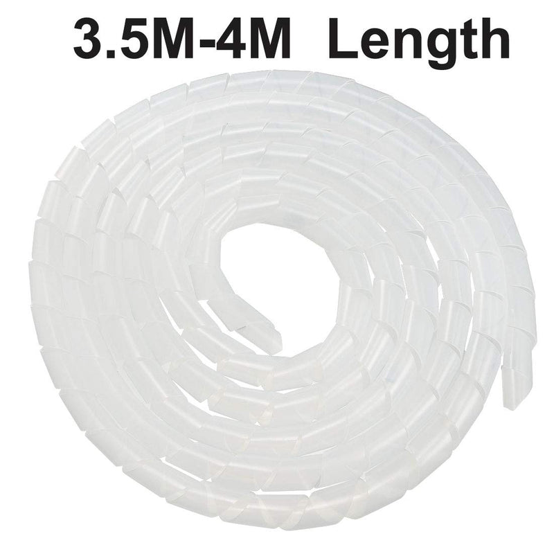  [AUSTRALIA] - uxcell 2pcs Spiral Wire Wrap Cable Wrap Cord 18mm x 11ft PE Polyethylene Tubing for Computer Cable