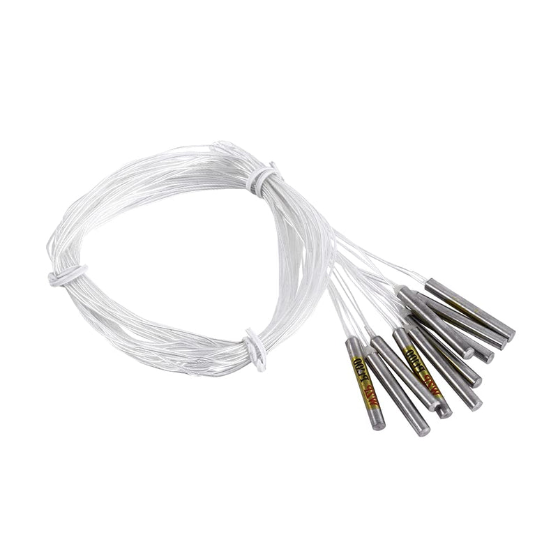  [AUSTRALIA] - Pack of 10 PT100 Probe Platinum Thermal Resistance Waterproof Sensor Probes for Temperature Controller