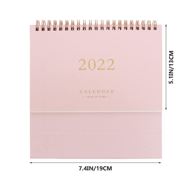  [AUSTRALIA] - NUOBESTY 2022 Desktop Calendar, Monthly Standing Flip Calendar Wall Calendar Planner Organizer Daily Scheduler for Home Office Decorations New Year Gift Pink