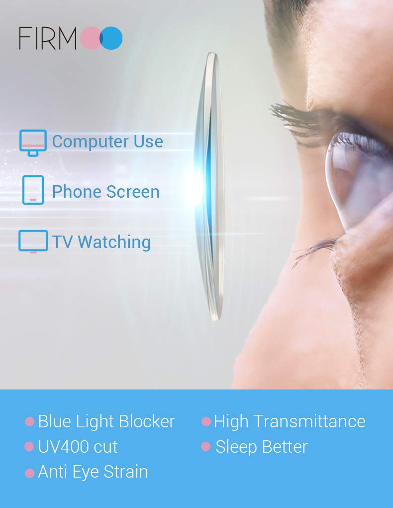  [AUSTRALIA] - Firmoo Blue Light Blocking Glasses Women, Cat Eye Computer Glasses, Bluelight Blocker Eyewear for Digital Screen A-pink Pattern