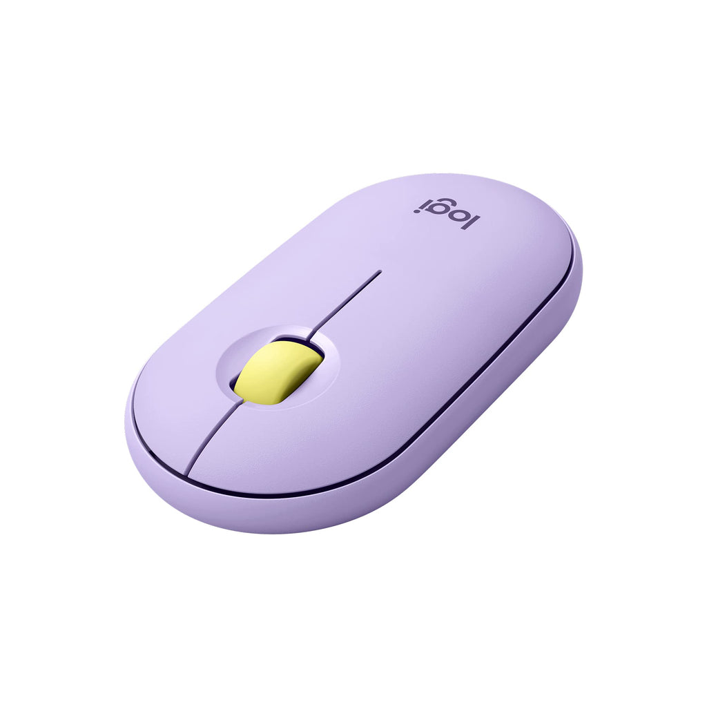  [AUSTRALIA] - Logitech Pebble Wireless Mouse with Bluetooth or 2.4 GHz Receiver, Silent, Slim Computer Mouse with Quiet Clicks For Laptop, Notebook, iPad, PC and Mac - Lavender Lemonade