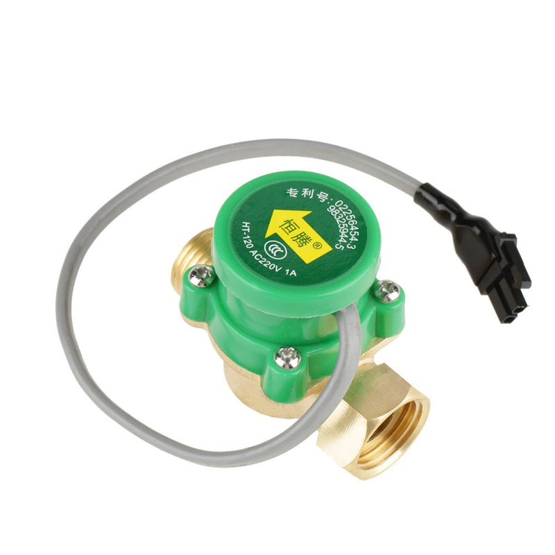  [AUSTRALIA] - HT-120 AC220V 1A Thread Water Pump Switch Flow Sensor for Shower Water Heater (G1/2"-1/2")