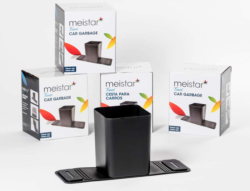Meistar Car Trash Can Bin Waste Container Plastic with 20 Free Disposable Bags. 100% Leak Proof Car Organizer. - LeoForward Australia