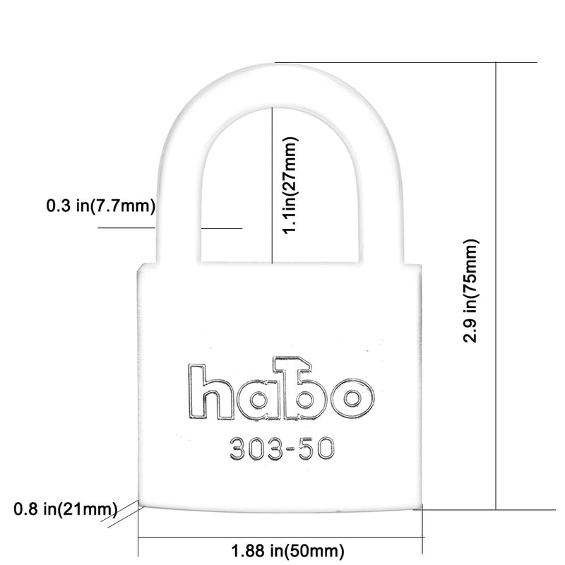  [AUSTRALIA] - Golden Steel Keyed Padlock of 2 Pack, Solid Lock with (50mm) Wide Lock Body, Keyed Padlocks for Sheds, Storage Unit School Gym Locker, Fence, Toolbox, Hasp Storage 50MM-2PACK