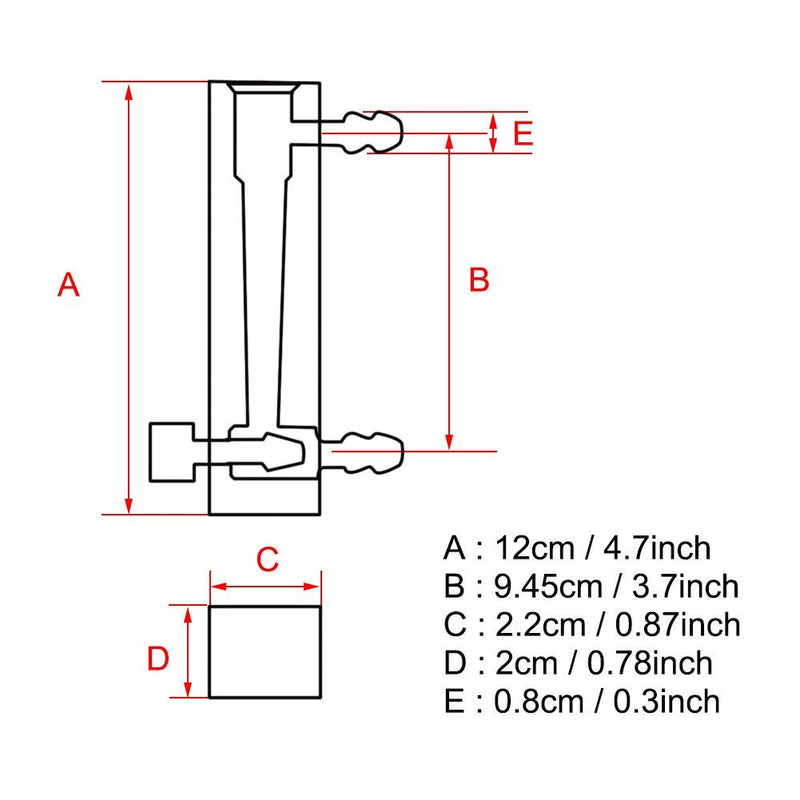 Gas Flowmeter, LZQ-7 Flowmeter 1-10LPM Flow Meter with Control Valve for Oxygen Air Gas - LeoForward Australia