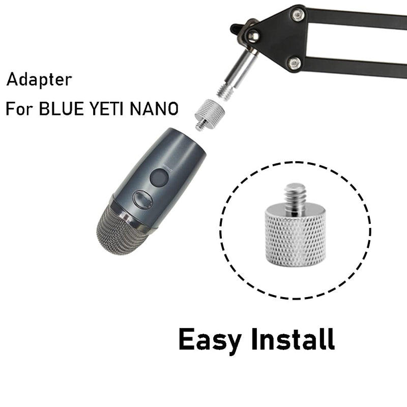  [AUSTRALIA] - YUZUHOME Thread Adapter Microphone Stand 1/4"-16 Female To 3/8"-20 Male For Camera Monitor, Mount Avatar, Qr Plate,5/8" To 3/8" Adapter, Microphone Stand Adapter To Tripod Adapter, 2 Grain.