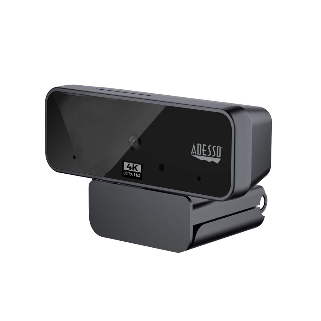  [AUSTRALIA] - Adesso Cybertrack H6 4K Ultra HD USB Webcam with Built-in Dual Microphone & Privacy Shutter Cover, Black