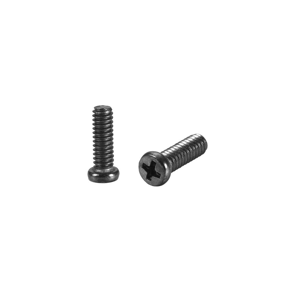  [AUSTRALIA] - uxcell M2x7mm Phillips Screw Fastener Black 2.8mm Dia Screw Head for Laptop PC TV Fan Switch 200pcs