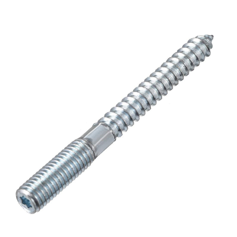  [AUSTRALIA] - uxcell M10 Hanger Bolts Length 4"(100mm) Double Headed Bolts Self-Tapping Screw 10mm Wood Joint Furniture Legs 8pcs M10x100mm