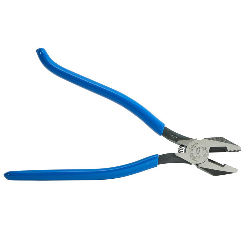  [AUSTRALIA] - Klein Tools D2000-7CST Diagonal Cutters, Slim Head Linesman Pliers is Spring Loaded, Heavy-Duty Ironworker Pliers Cut ACSR, Screws, and More