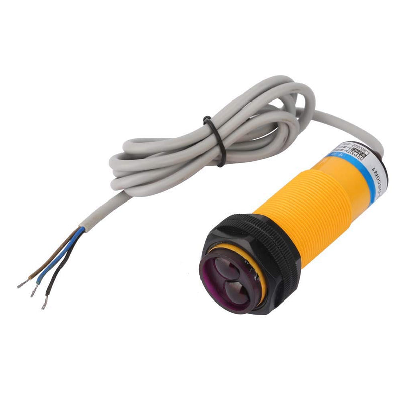  [AUSTRALIA] - 6-36V DC infrared proximity sensors, E3F3-DS50N1 photoelectric sensor switch with 70cm detection distance, high precision and fast response