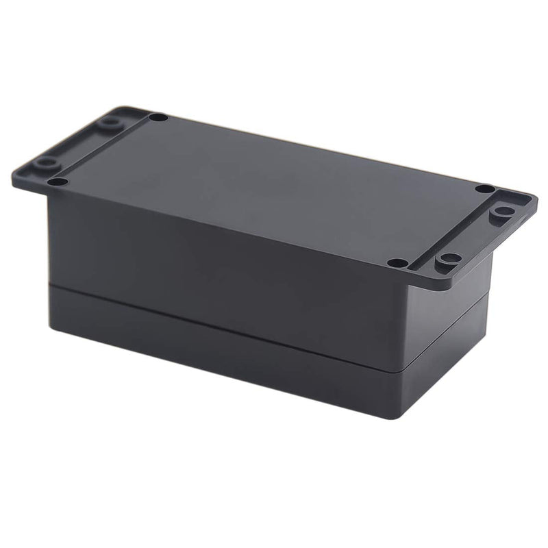  [AUSTRALIA] - Zulkit Junction Box ABS Plastic Dustproof Waterproof IP65 Universal Electrical Boxes Project Enclosure with Fixed Ear Black 6.22 x 3.54 x 2.36 inch (158 x 90 x 60 mm)(Pack of 1) 6.22'' x 3.54'' x 2.36''(Pack of 1)