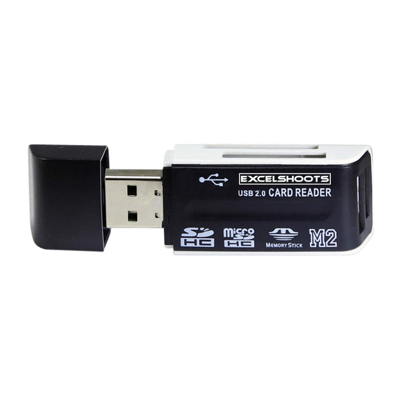  [AUSTRALIA] - Excelshoots USB Cable Works for Canon Powershot ELPH 180 Digital Camera + Card Reader