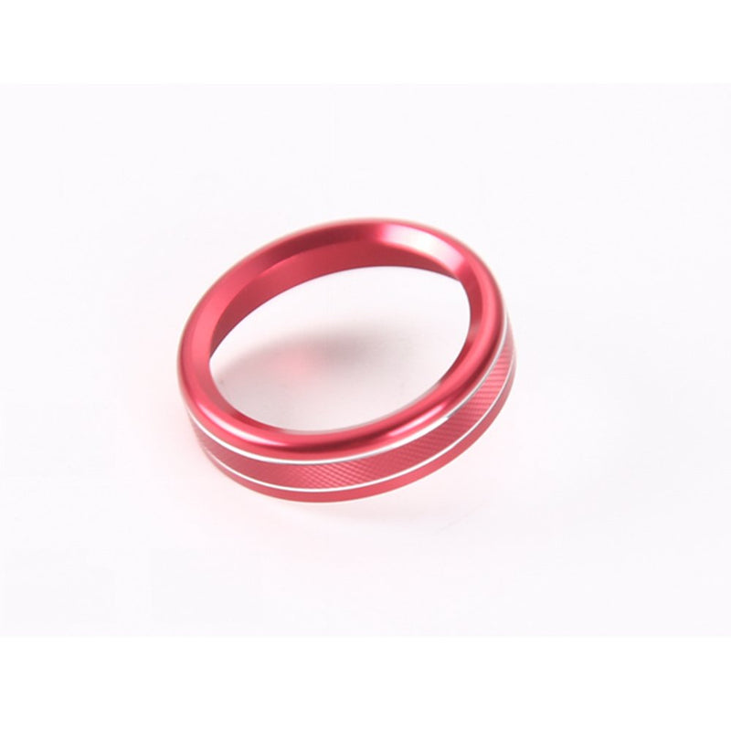  [AUSTRALIA] - Aluminum Alloy Car Inner 4WD Switch Knob Ring Cover Trim For Ford F150 XLT 2016 2017 (Red 4WD Knob Cover)