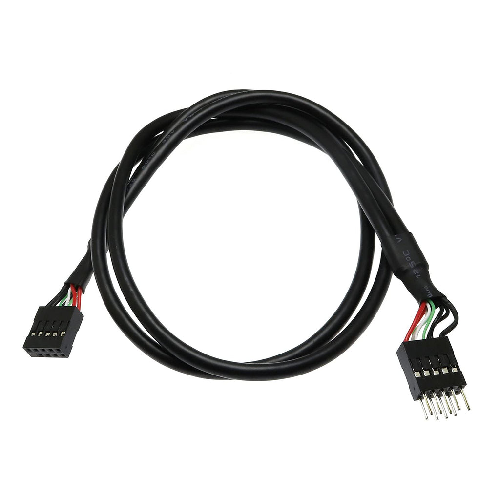 [AUSTRALIA] - BAIRONG USB Internal Motherboard Header Cable USB 9pin Male to Female Internal Motherboard Header Cable