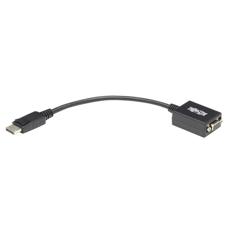 Tripp Lite DisplayPort to VGA Video Adapter, DP to VGA Video Converter, Active Display Adapter (M/F), 6 in. (P134-06N-VGA), Black - LeoForward Australia