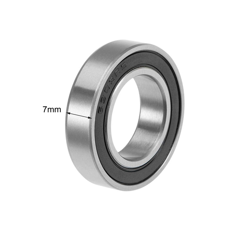  [AUSTRALIA] - uxcell 6903-2RS Deep Groove Ball Bearings Z2 17mm x 30mm x 7mm Double Sealed Carbon Steel 10pcs 17mmx30mmx7mm 10