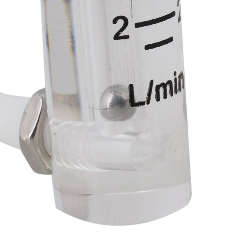 CNBTR LZQ-3 0-10 LPM Tube Type Acylic Flowmeter Gas 8mm Hose Fitting Oxygen Flowmeter Regulator Flow Meter - LeoForward Australia
